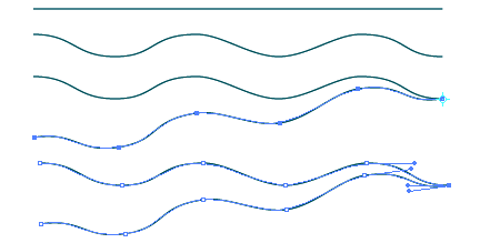 Designing waves and wavey lines in Illustrator – how