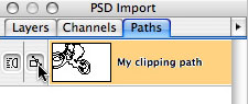 Quark PSD import Paths tab